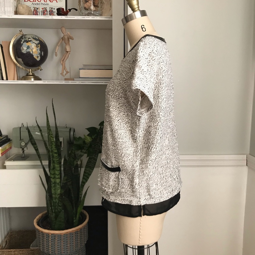 WHBM • Patch Pocket Tweed Blouse - Picture 4 of 8
